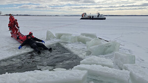 Trening ratownictwo na lodzie Trening ratownictwo na lodzie