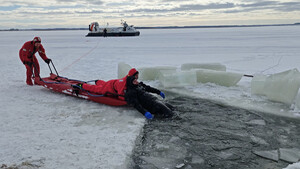 Trening ratownictwo na lodzie Trening ratownictwo na lodzie
