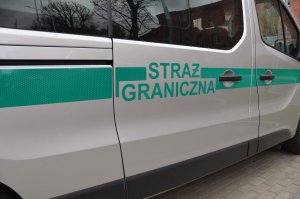 Fot. MOSG Napis Straż Graniczna na samochodzie.