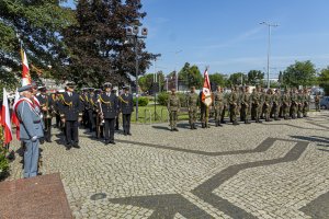 Fot. A. Kubiak Uroczystości pod pomnikiem Marszałka Piłsudskiego w Gdańsku.