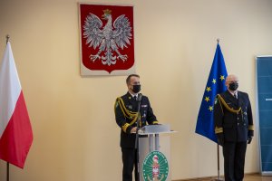 Fot. A. Kubiak Nowi funkcjonariusze MOSG składają ślubowanie.