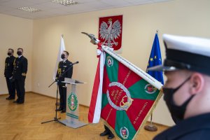 Fot. A. Kubiak Nowi funkcjonariusze MOSG składają ślubowanie.