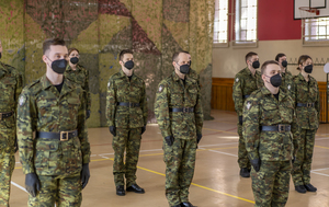 Fot. A. Kubiak Nowi funkcjonariusze MOSG podczas ślubowania.