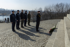 Fot. Andrzej Kubiak Biskup polowy Wojska Polskiego z wizytą w Morskim Oddziale Straży Granicznej.