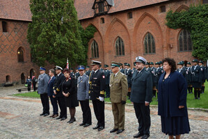 Fot. MOSG Uroczystości z okazji wojewódzkich obchodów Dnia Krajowej Administracji Skarbowej w Malborku.