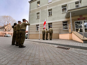 Dzień Flagi RP we władysławowskiej Placówce SG. Fot. MOSG Dzień Flagi RP we władysławowskiej Placówce SG. Fot. MOSG