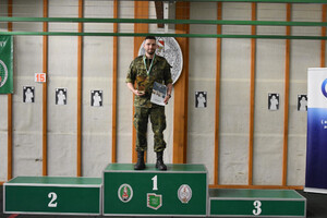 Plut. SG Jakub Kuśmierz na podium. Fot. MOSG Plut. SG Jakub Kuśmierz na podium. Fot. MOSG