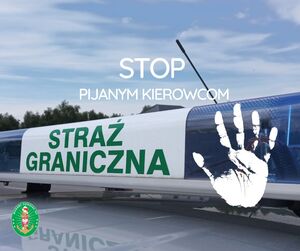Plakat "Stop pijanym kierowcom!" Plakat &quot;Stop pijanym kierowcom!&quot;