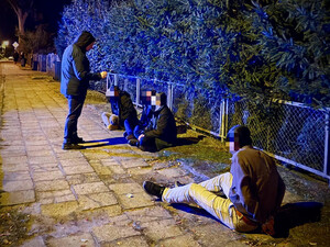 Afgańczycy zatrzymani przed granicą z Niemcami. Fot. MOSG Afgańczycy zatrzymani przed granicą z Niemcami. Fot. MOSG