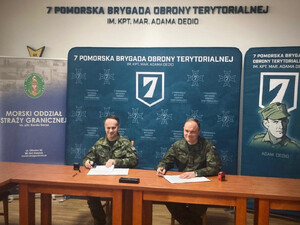 Podpisanie porozumienia w 7PBOT . Fot. MOSG Podpisanie porozumienia w 7PBOT . Fot. MOSG