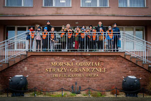 Funkcjonariusze MOSG promujący służbę. Fot. MOSG Funkcjonariusze MOSG promujący służbę. Fot. MOSG