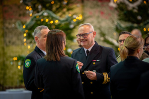 Spotkanie opłatkowe w Komendzie MOSG. Fot. Ł. Zwoliński Spotkanie opłatkowe w Komendzie MOSG. Fot. Ł. Zwoliński