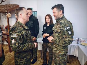 Wigilijne spotkania z funkcjonariuszami. Fot. MOSG Wigilijne spotkania z funkcjonariuszami. Fot. MOSG