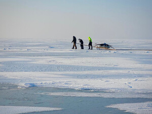 Kontrola rybaków na Zalewie Wiślanym. Fot. KDSG Kontrola rybaków na Zalewie Wiślanym. Fot. KDSG