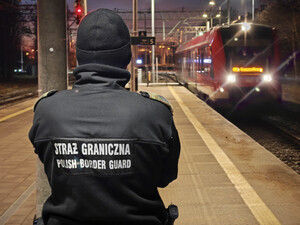 Funkcjonariusze na granicy. Fot. MOSG Funkcjonariusze na granicy. Fot. MOSG