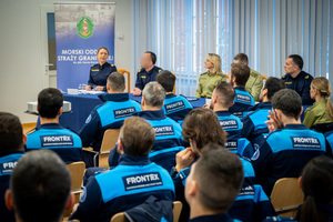 Przedstawiciele "Frontexu" w MOSG. Fot. Ł. Zwoliński Przedstawiciele "Frontexu" w MOSG. Fot. Ł. Zwoliński