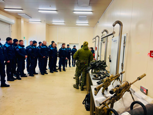 Przedstawiciele "Frontexu" w MOSG. Fot. MOSG Przedstawiciele "Frontexu" w MOSG. Fot. MOSG