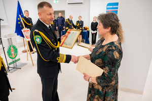 Uroczyste pożegnania w Komendzie MOSG. Fot. Ł. Zwoliński Uroczyste pożegnania w Komendzie MOSG. Fot. Ł. Zwoliński