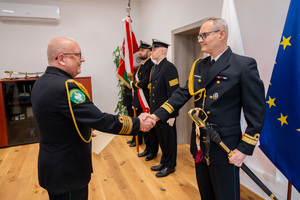 Uroczyste pożegnania w Komendzie MOSG. Fot. Ł. Zwoliński Uroczyste pożegnania w Komendzie MOSG. Fot. Ł. Zwoliński