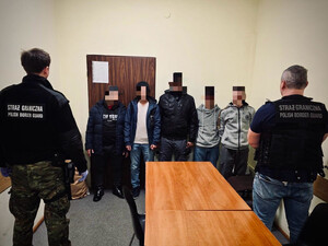 Zatrzymani cudzoziemcy. Fot. MOSG Zatrzymani cudzoziemcy. Fot. MOSG
