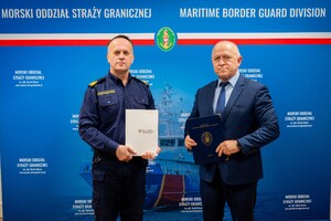 Podpisanie porozumień w zakresie ochrony granicy państwowej na morzu oraz bezpieczeństwa polskich obszarów morskich. Fot. Łukasz Zwoliński WOiP Podpisanie porozumień w zakresie ochrony granicy państwowej na morzu oraz bezpieczeństwa polskich obszarów morskich. Fot. Łukasz Zwoliński WOiP