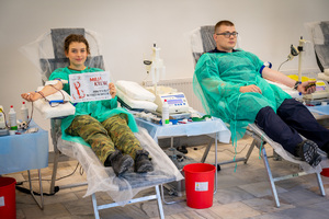 Oddali krew potrzebującym. Fot. Ł. Zwoliński Oddali krew potrzebującym. Fot. Ł. Zwoliński