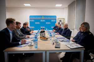Spotkanie w Komendzie MOSG. Fot. Łukasz Zwoliński Spotkanie w Komendzie MOSG. Fot. Łukasz Zwoliński